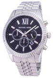 Michael Kors Lexington Chronograph Black Dial Black Steel Strap Watch For Men - MK8602 Buy Now By Michael Kors