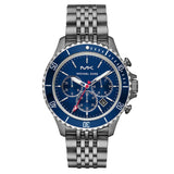 Michael Kors Bayville Chronograph Blue Dial Grey Steel Strap Watch For Men - MK8727 Buy Now By Michael Kors