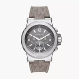 Michael Kors Dylan Chronograph Grey Dial Grey PVC Strap Watch For Men - MK8935 Buy Now By Michael Kors
