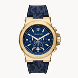 Michael Kors Dylan Chronograph Blue Dial Blue Rubber Strap Watch For Men - MK8936 Buy Now By Michael Kors