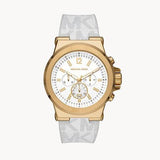 Michael Kors Dylan Chronograph White Dial White Rubber Strap Watch For Men - MK8937 Buy Now By Michael Kors