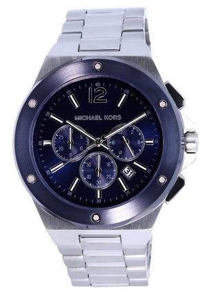 Michael Kors Lennox Chronograph Blue Dial Silver Steel Strap Watch For Men - MK8938 Buy Now By Michael Kors