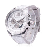 Michael Kors Brecken Chronograph Silver Dial White Leather Strap Watch For Men - MK8949 Buy Now By Michael Kors