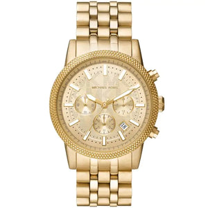 Michael Kors Hutton Chronograph Gold Dial Gold Steel Strap Watch For Men - MK8953 Buy Now By Michael Kors