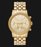 Michael Kors Hutton Chronograph Gold Dial Gold Steel Strap Watch For Men - MK8953 Buy Now By Michael Kors