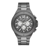 Michael Kors Lennox Chronograph Quartz Grey Dial Grey Steel Strap Watch For Men - MK9102 Buy Now By Michael Kors