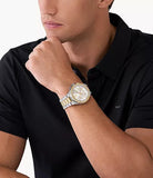 Michael Kors Lennox Pave Crystals Chronograph White Dial Two Tone Steel Strap Watch for Men - MK9150 Buy Now By Michael Kors