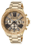 Michael Kors Wren Chronograph Crystal Pave Gold Dial Gold Steel Strap Watch for Women - MK6095 Buy Now By Michael Kors