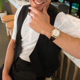 Maurice Lacroix Aikon Chronograph White Dial Brown Leather Strap Watch For Men - AI1018-PVY11-132-1 Buy Now By Maurice Lacroix