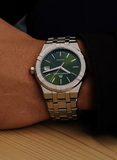 Maurice Lacroix Aikon Date Quartz Green Dial Silver Steel Strap Watch for Men - AI1108-SS002-630-1 Buy Now By Maurice Lacroix