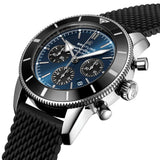 Breitling Superocean Heritage B01 Chronograph 44 Blue Dial Black Mesh Bracelet Watch for Men - AB0162121C1S1 Buy Now By Breitling