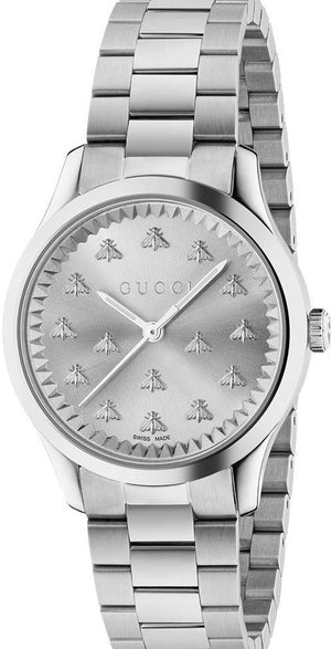 Gucci G Timeless Quartz Silver Dial Silver Steel Strap Watch for Men - YA1265031 Buy Now By Gucci