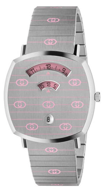 Gucci Grip Quartz Silver Dial Silver Steel Strap Watch For Women - YA157438 Buy Now By Gucci