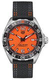 Tag Heuer Formula 1 Quartz Orange Dial Black Nylon Strap Watch for Men - WAZ101A.FC8305