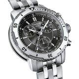Tissot PRS 200 Grey Dial Chronograph Grey Dial Silver Steel Strap Watch For Men - T067.417.11.051.00 Buy Now By Tissot