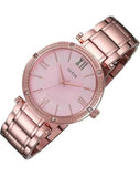Guess Park Ave Quartz Rose Gold Dial Rose Gold Steel Strap Watch For Women - W0636L2 Buy Now By Guess