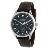 Movado Heritage Moonphase Blue Dial Brown Leather Strap Watch For Women - 3650009 Buy Now By Movado