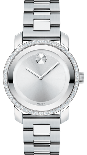 Movado Bold Diamonds Silver Dial Silver Steel Strap Watch for Women - 3600149 Buy Now By Movado