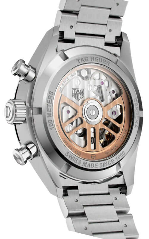 Tag Heuer Carrera Chronograph Black Dial Silver Steel Strap Watch for Men - CBN2010.BA0642 Buy Now By Tag Heuer