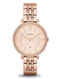 Fossil Jacqueline Rose Gold Dial Rose Gold Steel Strap Watch for Women - ES3546 Buy Now By Fossil