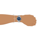 Fossil Bowman Chronograph Blue Dial Silver Steel Strap Watch for Men - FS5604 Buy Now By Fossil