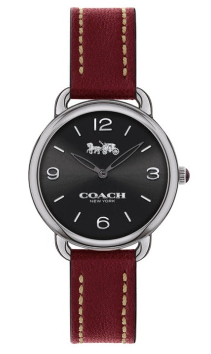 Coach Delancey Black Dial Brown Leather Strap Watch for Women - 14502792 Buy Now By Coach