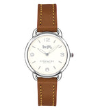 Coach Delancey Slim Cream Dial Brown Leather Strap Watch For Women - 14502789 Buy Now By Coach