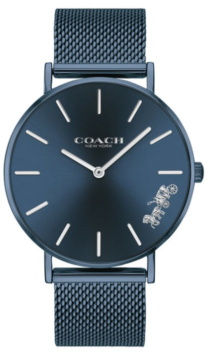 Coach Perry Blue Dial Blue Mesh Bracelet Watch for Women - 14503485 Buy Now By Coach
