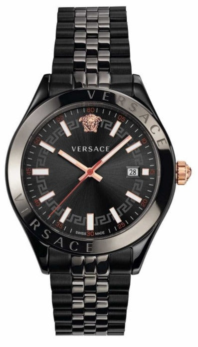 Versace Hellenyium Analog Black Dial Black Steel Strap Watch For Men - VEVK00320 Buy Now By Versace