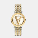 Versace Virtus Quartz White Dial Two Tone Steel Strap Watch for Women - VEHC00719 Buy Now By Versace