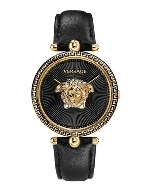 Versace Palazzo Empire Black Dial Black Leather Strap Watch for Women - VCO020017 Buy Now By Versace