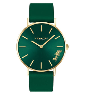Coach Green Dial Green Leather Strap Watch for Women - 14503383 Buy Now By Coach