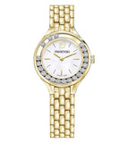 Swarovski Lovely Crystals White Dial Gold Steel Strap Watch for Women - 5242895 Buy Now By Swarovski
