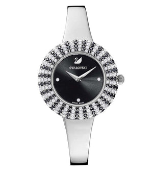 Swarovski Crystal Rose Black Dial Silver Steel Strap Watch for Women - 5484076 Buy Now By Swarovski