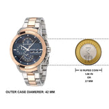 Maserati Ingegno Chronograph Blue Dial Two Tone Steel Strap Watch for Men - R8873619002 Buy Now By Maserati