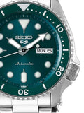 Seiko 5 Sports Automatic Green Dial Silver Steel Strap Watch For Men - SRPD61K1 Buy Now By Seiko