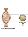 Guess Eclipse Rose Gold Dial Rose Gold Steel Strap Watch for Women - GW0314L3 Buy Now By Guess