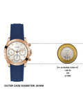 Guess Eclipse White Dial Blue Rubber Strap Watch for Women - GW0315L2 Buy Now By Guess