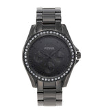 Fossil Riley Multifunction Black Dial Black Steel Strap Watch for Women - ES4519 Buy Now By Fossil