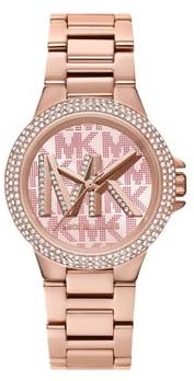 Michael Kors Camille Three Hand Rose Gold Dial Rose Gold Steel Strap Watch For Women - MK7197 Buy Now By Michael Kors