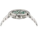 Versace Grace Chronograph Quartz Green Dial Silver Steel Strap Watch For Men - VEZ900121 Buy Now By Versace