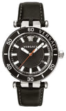 Versace Greca Sport Quartz Black Dial Black Leather Strap Watch For Men - VEZ300221 Buy Now By Versace