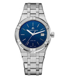 Maurice Lacroix Aikon Date Blue Dial Silver Steel Strap Watch for Men - AI1108-SS002-430-1 Buy Now By Maurice Lacroix
