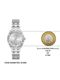 Guess Cosmo Diamonds Silver Dial Silver Steel Strap Watch For Women - GW0033L1 Buy Now By Guess