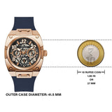 Guess Prodigy Multifunction Navy Blue Dial Blue Silicone Strap Watch For Men - GW0569G3 Buy Now By Guess