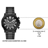 Guess Edge Chronograph Black Dial Black Steel Strap Watch For Men - GW0539G3 Buy Now By Guess