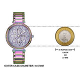 Guess Lily Analog Purple Dial Purple Steel Strap Watch For Women - GW0528L4 Buy Now By Guess