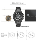 Guess Headliner Multifunction Black Dial Black Steel Strap Watch For Men - GW0572G3 Buy Now By Guess