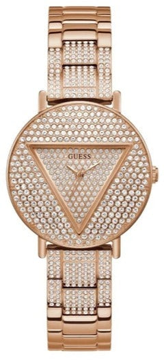 Guess Trend Diamonds Rose Gold Dial Rose Gold Steel Strap Watch for Women - GW0512L3 Buy Now By Guess