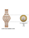 Guess Trend Diamonds Rose Gold Dial Rose Gold Steel Strap Watch for Women - GW0512L3 Buy Now By Guess